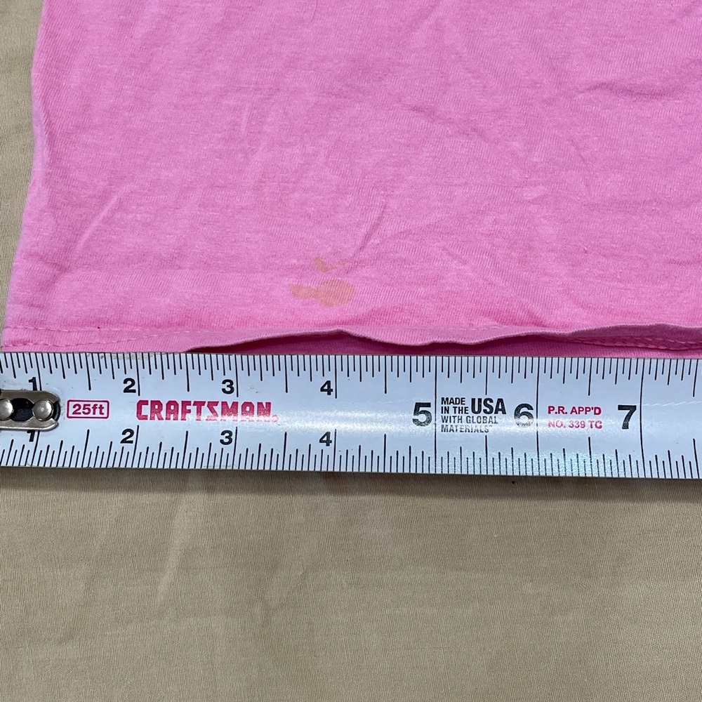 Custom Women’s 3XL Pink Love Letters Graphic Print Short Sleeve T-Shirt - Picture 5 of 5